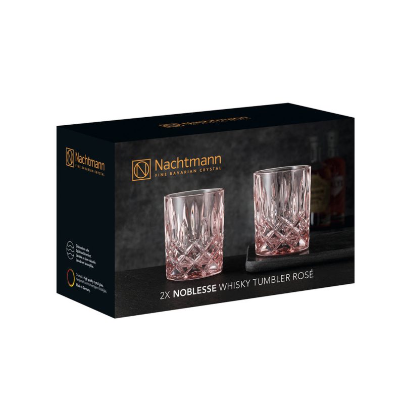 Nachtmann Noblesse Whisky Tumbler Rose (Pair)