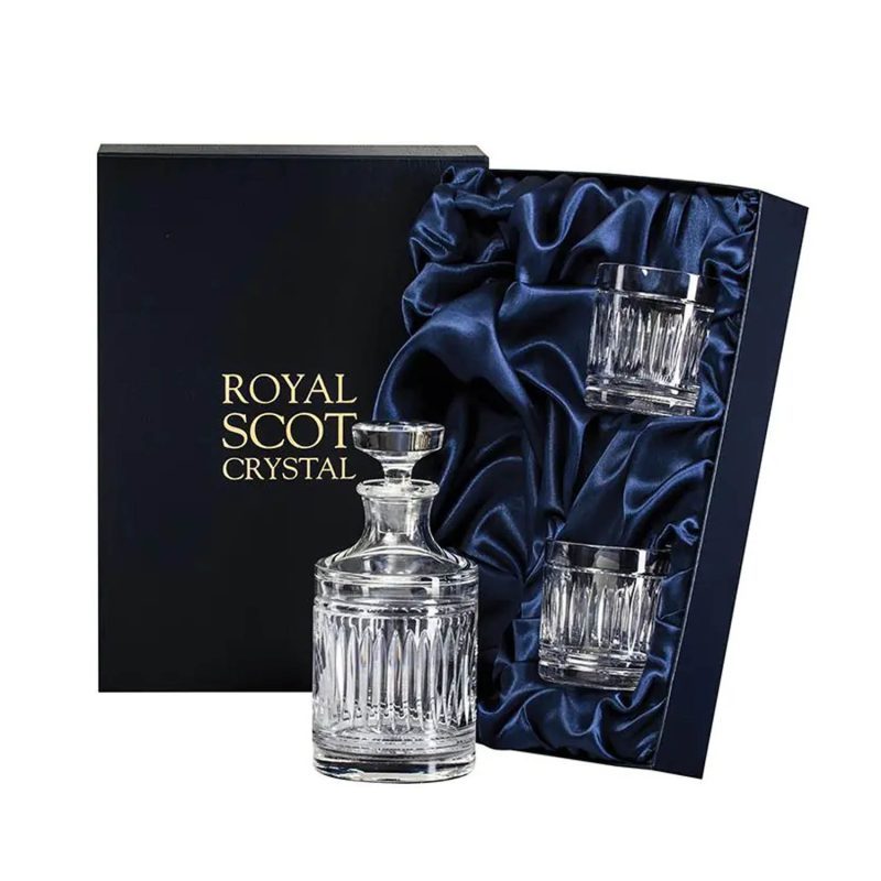 Royal Scot Art Deco Single Malt Round Spirit Set (Set of 3)