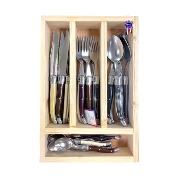 Laguiole Cutlery Set in Multi Colour (24 pieces set)