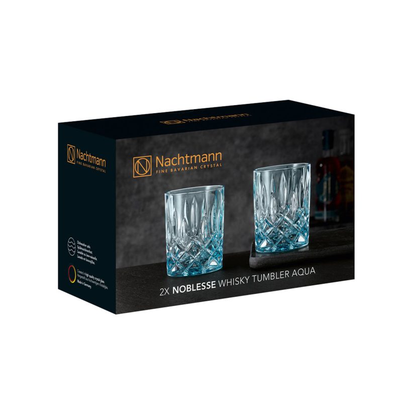 Nachtmann Noblesse Whisky Tumbler Aqua (Pair)