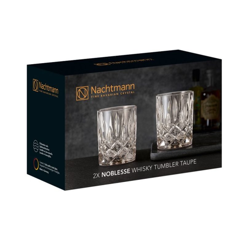 Nachtmann Noblesse Whisky Tumbler Taupe (Pair)