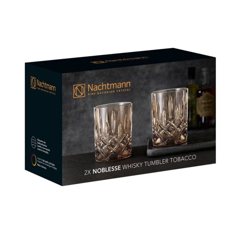 Nachtmann Noblesse Whisky Tumbler Tobacco (Pair)