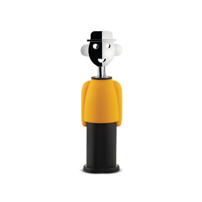 Alessi Alessandro M. Corkscrew Yellow & Black