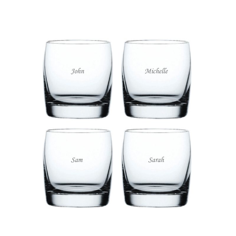 Nachtmann Vivendi Whisky Tumblers with engraving (Set of 4)