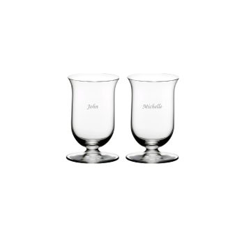 Riedel Vinum Single Malt Whisky Tumbler with engraving (Pair)