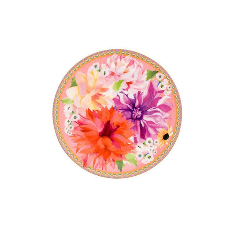 Maxwell & Williams Teas & C's Dahlia Daze Coupe Plate 19.5cm Pink Gift Boxed