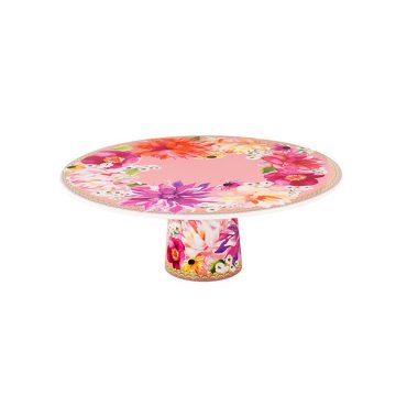 Maxwell & Williams Teas & C's Dahlia Daze Footed Cake Stand 28cm Pink Gift Boxed