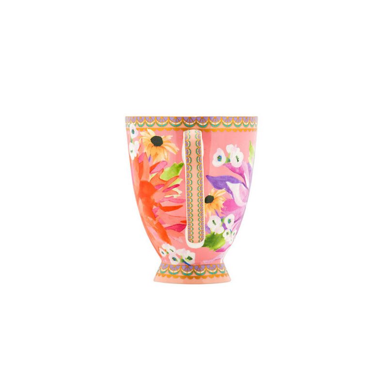 Maxwell & Williams Teas & C's Dahlia Daze Footed Mug 300ML Pink Gift Boxed