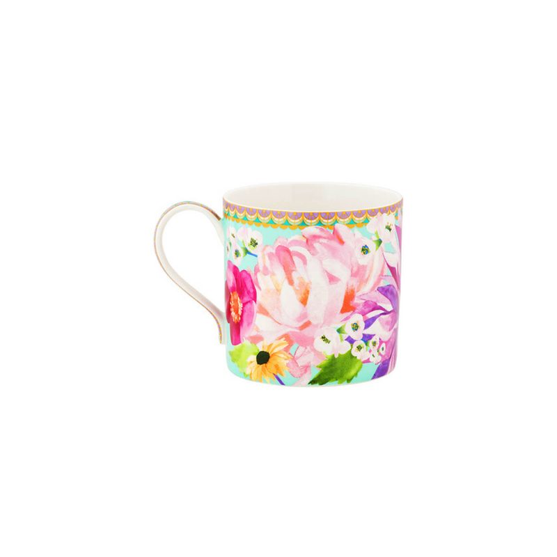 Maxwell & Williams Teas & C's Dahlia Daze Mug 430ML Sky Gift Boxed