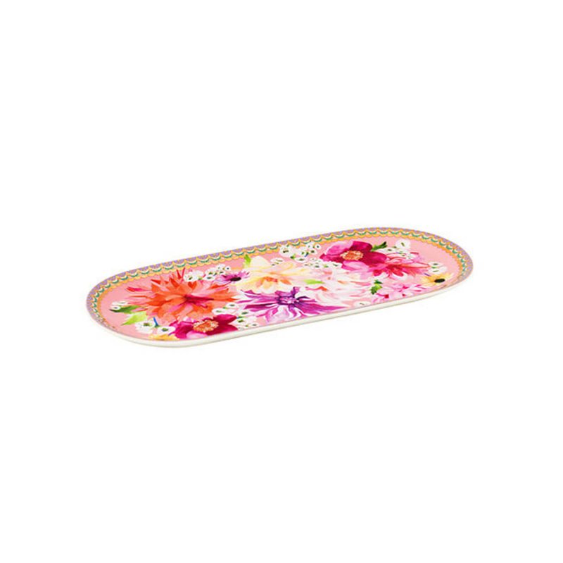 Maxwell & Williams Teas & C's Dahlia Daze Platter 25x12cm Pink Gift Boxed