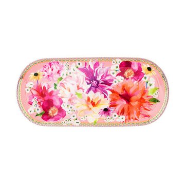 Maxwell & Williams Teas & C's Dahlia Daze Platter 33x15cm Pink Gift Boxed