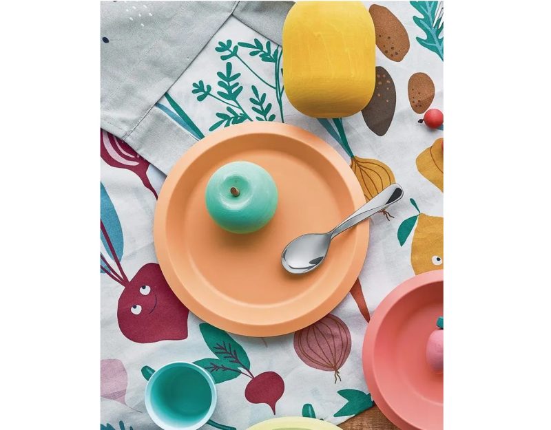 Alessi Giro Kids Children Tableware Set Orange