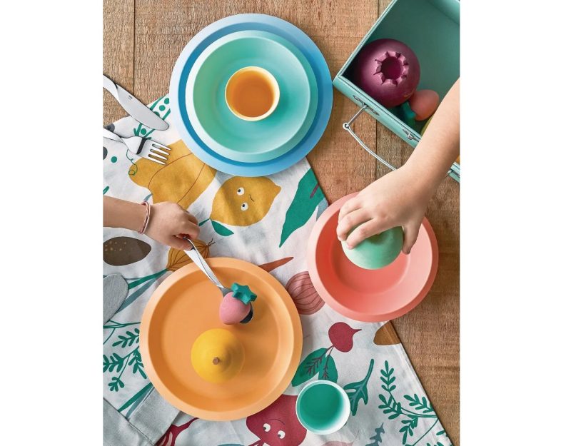 Alessi Giro Kids Children Tableware Set Orange