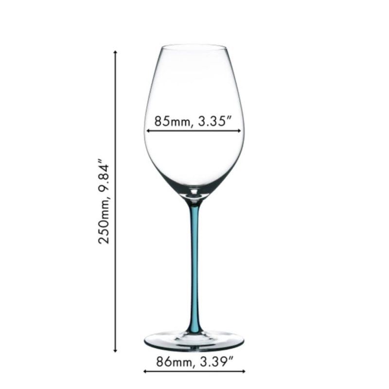 Riedel Fatto A Mano Champagne Wine Glass Turquoise