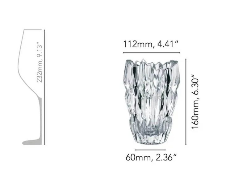 Nachtmann Quartz Vase Oval (16cm)