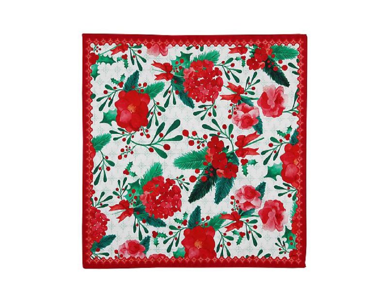 Maxwell & Williams Mistletoe Cotton Napkin 45x45cm Set of 4