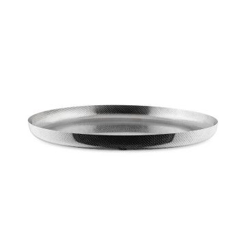 Alessi Extra Ordinary Texture Round Tray in 18/10 Stainless Steel (35cm)