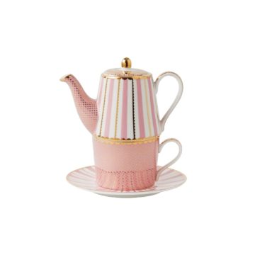 Maxwell & Williams Teas & C's Regency Tea For One With Infuser 340ML Pink Gift Boxed