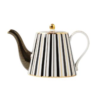 Maxwell & Williams Teas & C's Regency Teapot With Infuser 1 Lt Black Gift Boxed