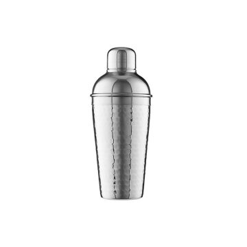 Maxwell & Williams Cocktail & Co Lexington Hammered Cocktail Shaker 500ML Silver Gift Boxed