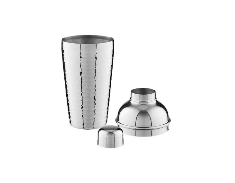 Maxwell & Williams Cocktail & Co Lexington Hammered Cocktail Shaker 500ML Silver Gift Boxed