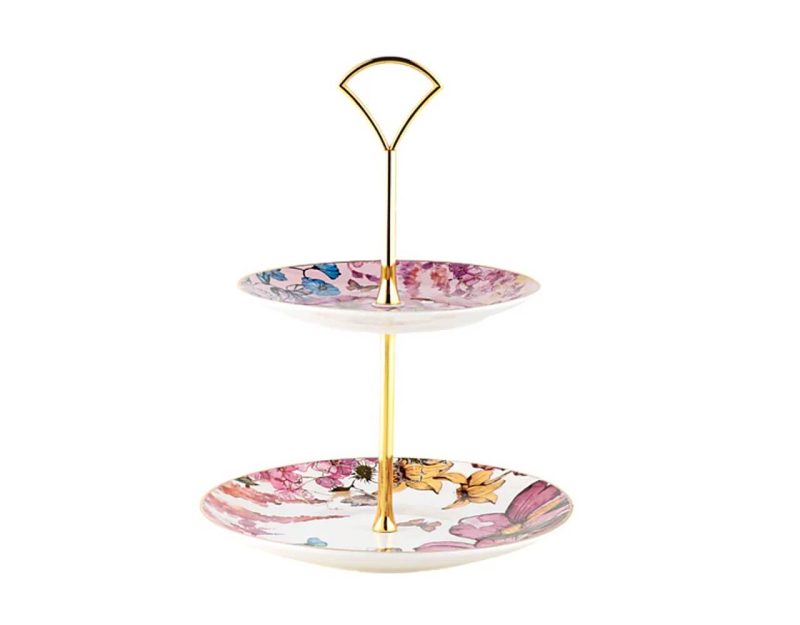 Maxwell & Williams Estelle Michaelides Enchantment 2 Tiered Cake Stand Gift Boxed