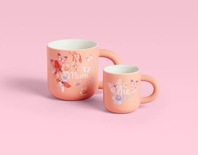 Maxwell & Williams Camilla Mum & Me Mug Set of 2 Apricot Gift Boxed