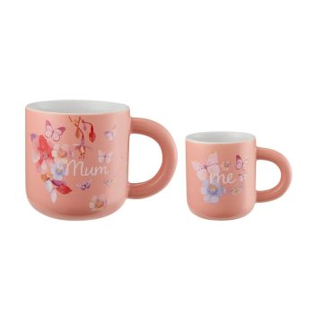 Maxwell & Williams Camilla Mum & Me Mug Set of 2 Apricot Gift Boxed