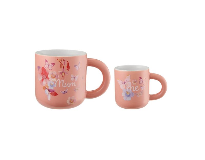 Maxwell & Williams Camilla Mum & Me Mug Set of 2 Apricot Gift Boxed