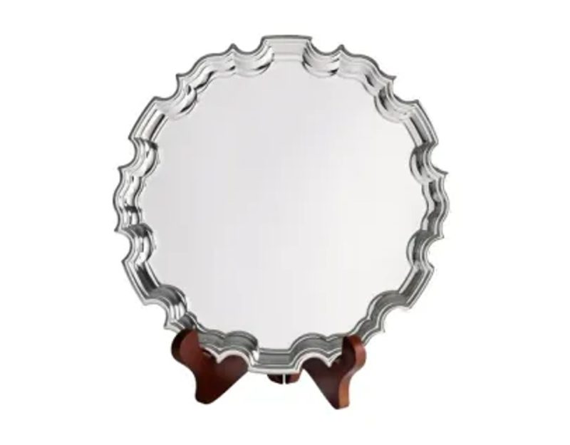 Swatkins Silver Plated Chippendale Tray 200mm