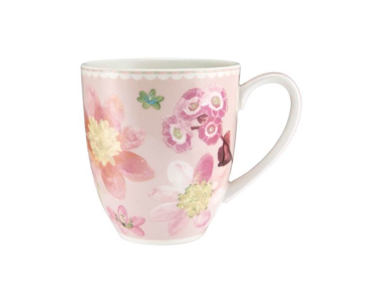 Maxwell & Williams Primula Coupe Mug 375ML Pink