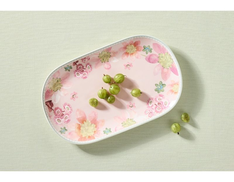 Maxwell & Williams Primula Oval Platter 37x23cm Pink Gift Boxed