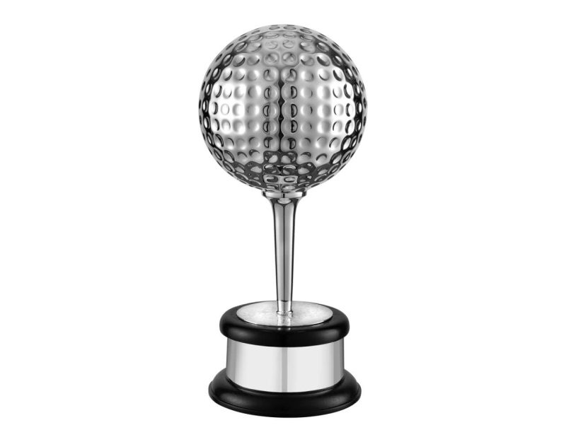 Swatkins Match Play Trophy Complete Black solid wood base