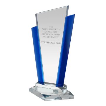 Swatkins Pelagic Clear & Blue Crystal Award