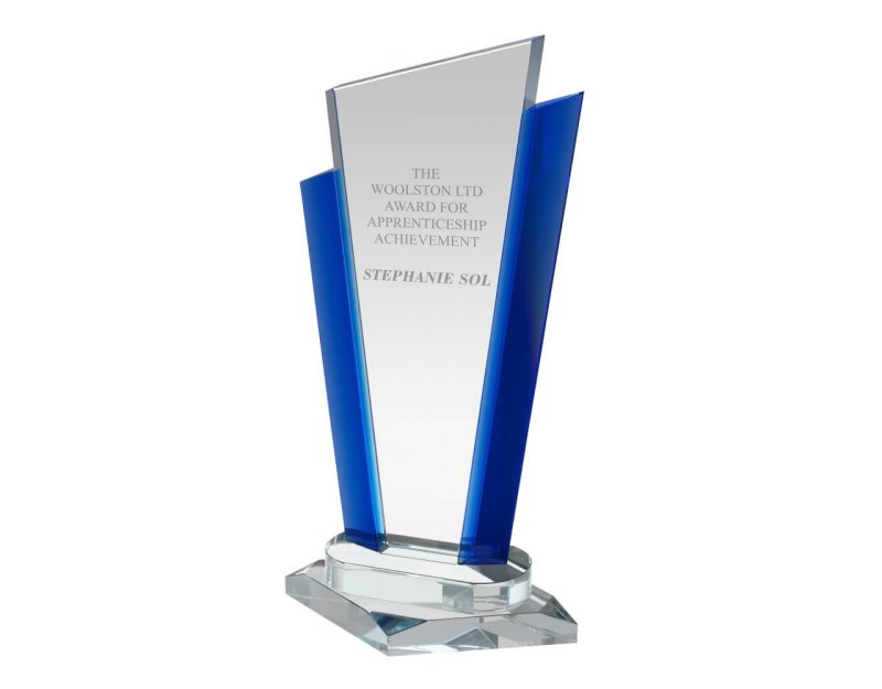 Swatkins Pelagic Clear & Blue Crystal Award