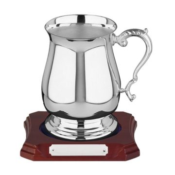 Swatkins Silver Plated One Pint Georgian Tankard