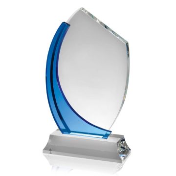 Swatkins Stylish Blue Optical Crystal Award