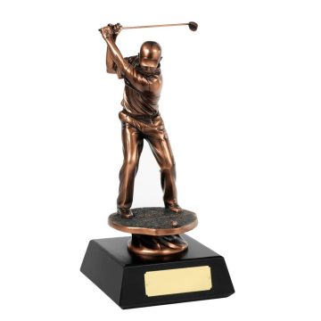 Swatkins Champion Bronze Plated Golf Figure