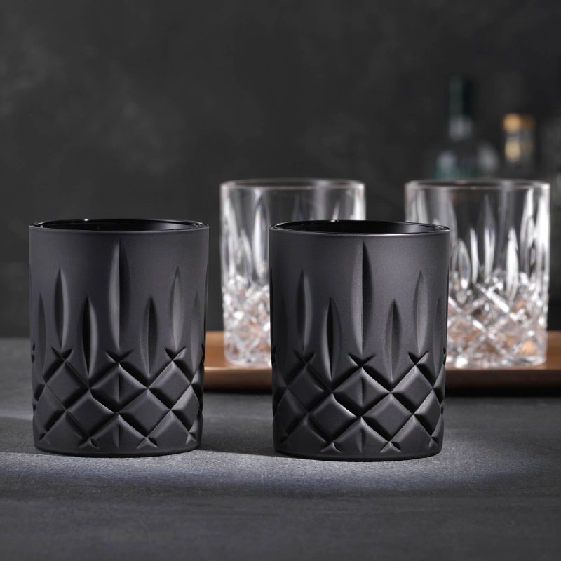 Nachtmann Noblesse Whisky Tumbler Black (Pair)