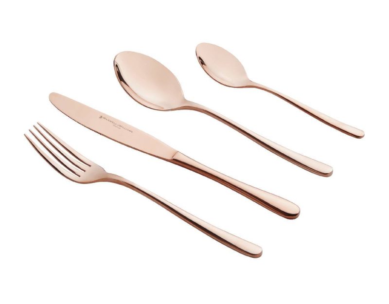 Maxwell & Williams Leveson Cutlery Set 24pc Copper Gift Boxed