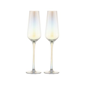 Maxwell & Williams Glamour Flute 230ML Set of 2 Iridescent Gift Boxed