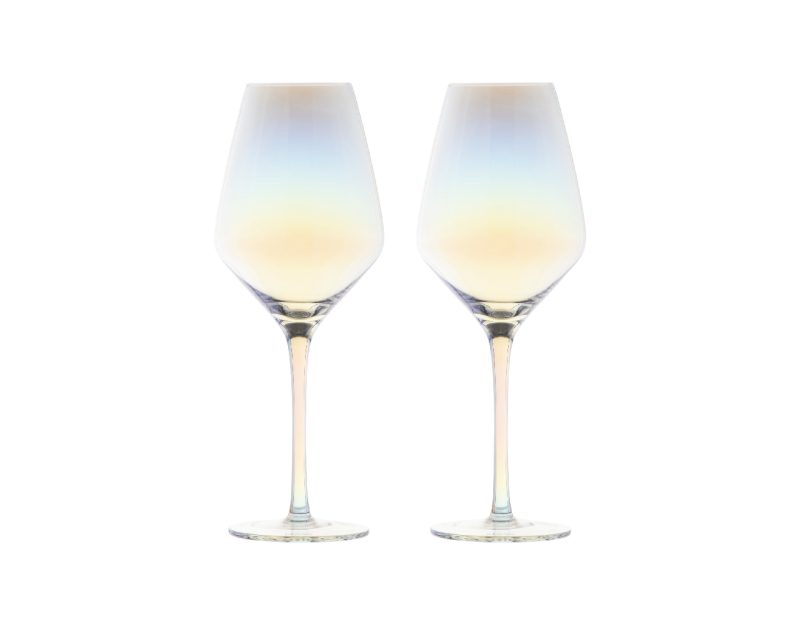 Maxwell & Williams Glamour Wine Glass 520ML Set of 2 Iridescent Gift Boxed