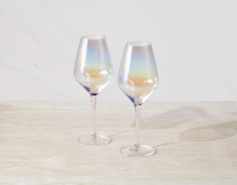 Maxwell & Williams Glamour Wine Glass 520ML Set of 2 Iridescent Gift Boxed