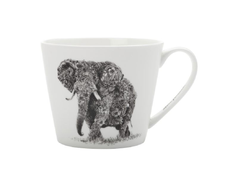 Maxwell & Williams Marini Ferlazzo Mug 450ML Sqt African Elephant Gift Boxed