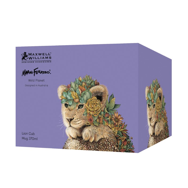 Maxwell & Williams Marini Ferlazzo Wild Planet Mug 370ML Lion Gift Boxed