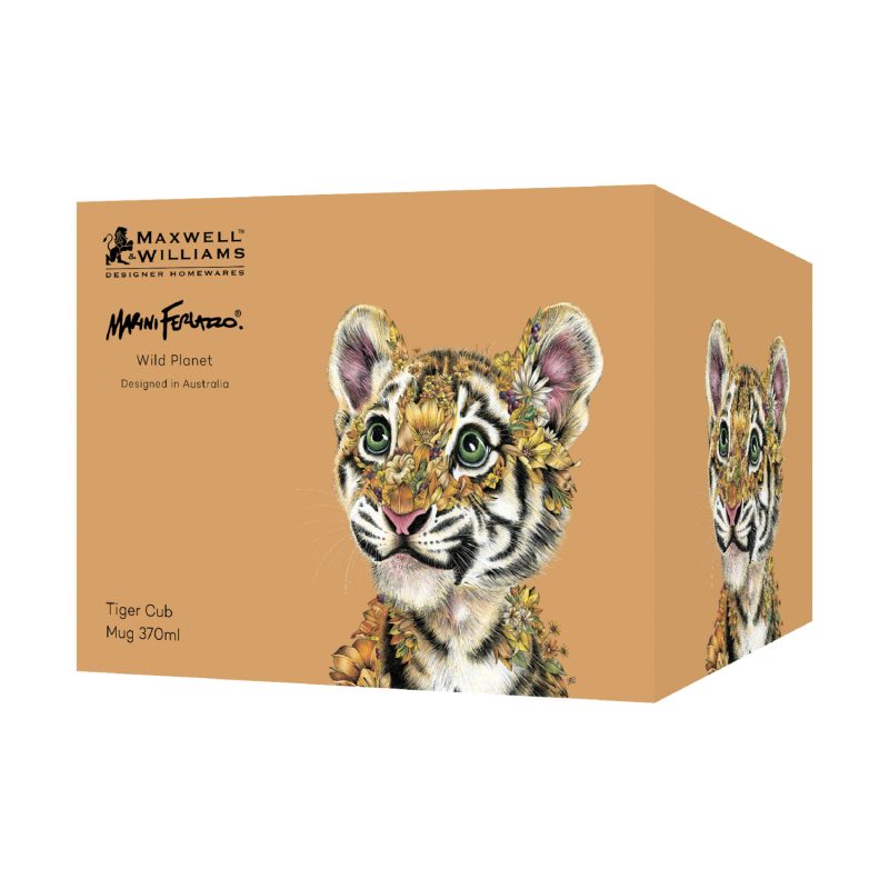 Maxwell & Williams Marini Ferlazzo Wild Planet Mug 370ML Tiger Gift Boxed