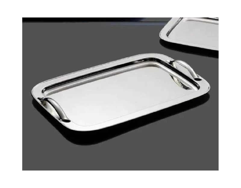 Zanetto Oval Tray 'Italia' 49x35cm With Handles Silver Plated