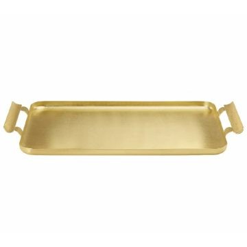 Zanetto Rectangular Tray With Handles, Velvet 1