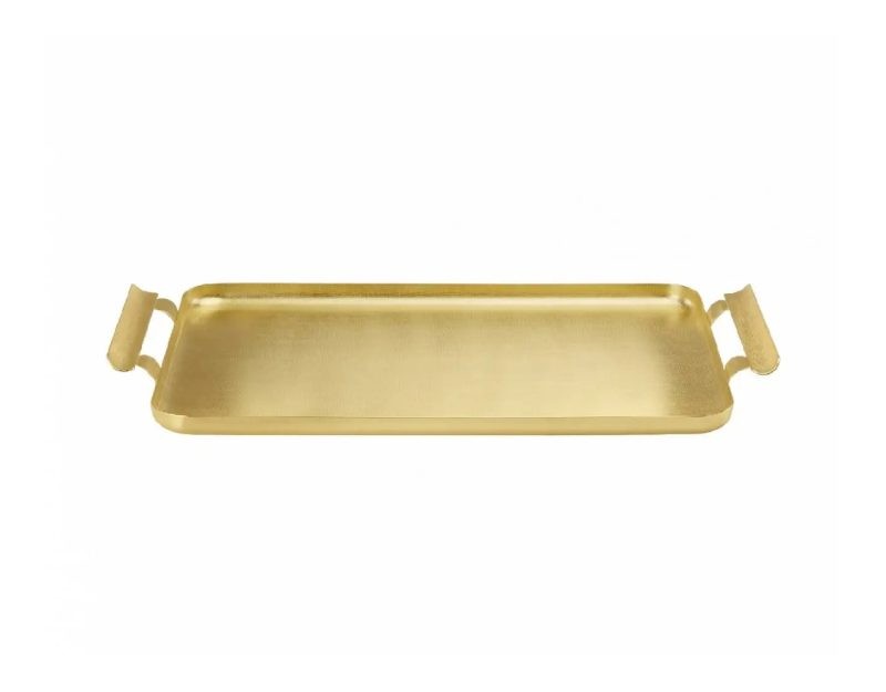 Zanetto Rectangular Tray With Handles, Velvet 1