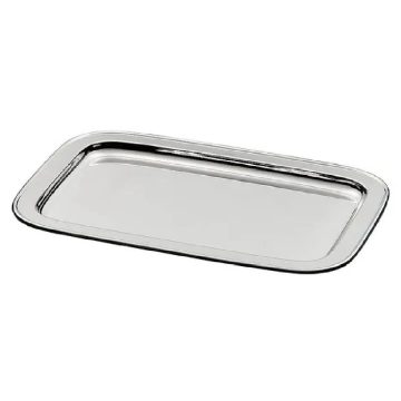 Zanetto Rectangular Tray 'Italia' 45x32cm Silver Plated